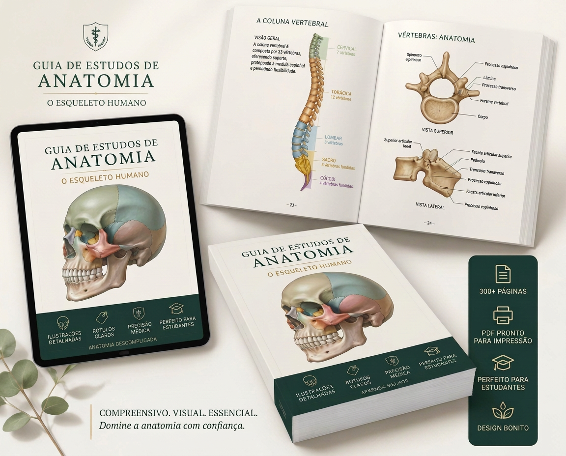 Guia de Estudos de Anatomia - O Esqueleto Humano